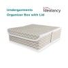 Undergarments White Stripes Organizer Box With Lid
