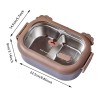 Lunch Box Stainless Steel Double Sided Lock