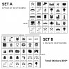 Transparent Switch Board Stickers 300 Pcs