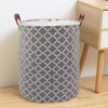 Folding Fabric Laundry Basket Design-Quatrefoil