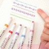 Line Pattern Contour Marker Pen 6 Colors