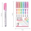 Line Pattern Contour Marker Pen 6 Colors