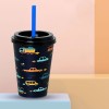 Reusable Drinking Cup With Straw