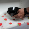 Anti-Slip Drawer Strawberry PVC Sheet Roll
