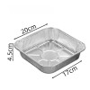 Square Aluminum Foil Plate For Air Fryer 10 Pcs