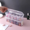 Transparent Storage Box With 5 Compartment