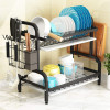2 Layer Multi-Tiered Dish Storage Rack