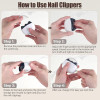 Mini Portable Smart Finger Nail Clipper