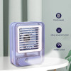 Rechargeable Mini Portable Desk Fan With Mist Spray LED