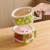 2 In 1 Fruit Strainer Container With Lid