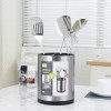 Rotating Kitchen Utensil Holder Stainless Steel