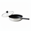 Alpenberg 26cm Stainless Steel Fry Pan with Glass Lid — Non-Stick Cookware-copy