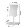 Modern Desktop Vanity Mirror 3 Color Light LED