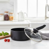 Kitchen King 16cm Lumina Sauce Pot with Glass Lid
