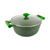 Prestige Aluminium Granite Casserole with Glass Lid