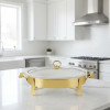 Brilliant Buffet Serving Dish Oval with Glass Lid 2.5Liter