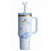 Stanley 40 OZ Tumbler Love Shack Fancy Quencher Everblooming Rosettes Gift Box Edition
