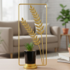 Golden Metal Monstera Leaf Artificial Plant With Pot