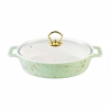 Brilliant 12inch Oval Ceramic Dish with Glass Lid