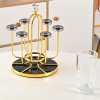Elegant Golden Glass Stand for Dining & Decoration