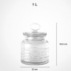 Limon 1Litre Airtight Glass Jar With Lid