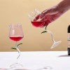 Rose Shaped Cocktail Drinking Glass