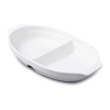 Brilliant 9inch Divided Ceramic Serve Plate