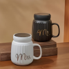 Ceramic Mug with Lid 350 ml Single Piece Tea & Coffee Cup