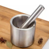 Mortar And Pestle Set Spice Hand Masher Stainless Steel