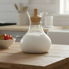 Limon Airtight 950 ML Glass Jug With Wooden Stopper
