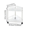 Acrylic Triangle Corner Trolley 2 Layer Storage Organizer