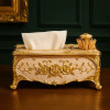 Luxury Decorative Tissue Box Holder Elegant Resin Design