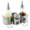 Ziba Cycle Design Oil Vinegar Bottles And Salt Pepper Jars Set
