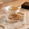 Acrylic Heart Shaped Transparent Jewellery Box – Elegant Storage Organizer