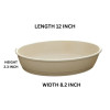 Borcam Melamine Cream Dish One Piece for Serving