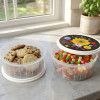 2 PC Round Food Storage Container Airtight Kitchen Storage Set