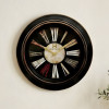 Heritage Ocean 18 Inch Roman Black Wall Clock