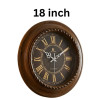 Heritage Ocean2 18 Inch Coffee Brown Wall Clock