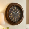 Heritage Ocean2 18 Inch Coffee Brown Wall Clock