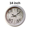 Heritage Oreo 14 Inch Gold Bronze Roma Wall Clock