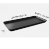 Melamine Big Black Rectangular Tray for Serving Food