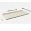 Melamine Big Cream Rectangular Tray for Serving Food