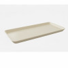 Melamine Big Cream Rectangular Tray for Serving Food