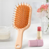 Mini Hair Brush with Built In Mirror Compact Travel Styling Tool