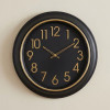 Heritage Prague2 18 INCH Plan Gold Black Wall Clock