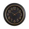 Heritage Prague2 18 INCH Plan Gold Black Wall Clock