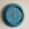 Heritage Prague2 18 INCH Blue Silver Wall Clock