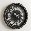 Heritage Retro 15 INCH Black And White Wall Clock