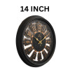 Heritage Trax 14 Inch Rust Copper Wall Clock