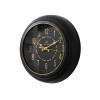 Heritage  Vintage 15 Inch Black Gold Wall Clock